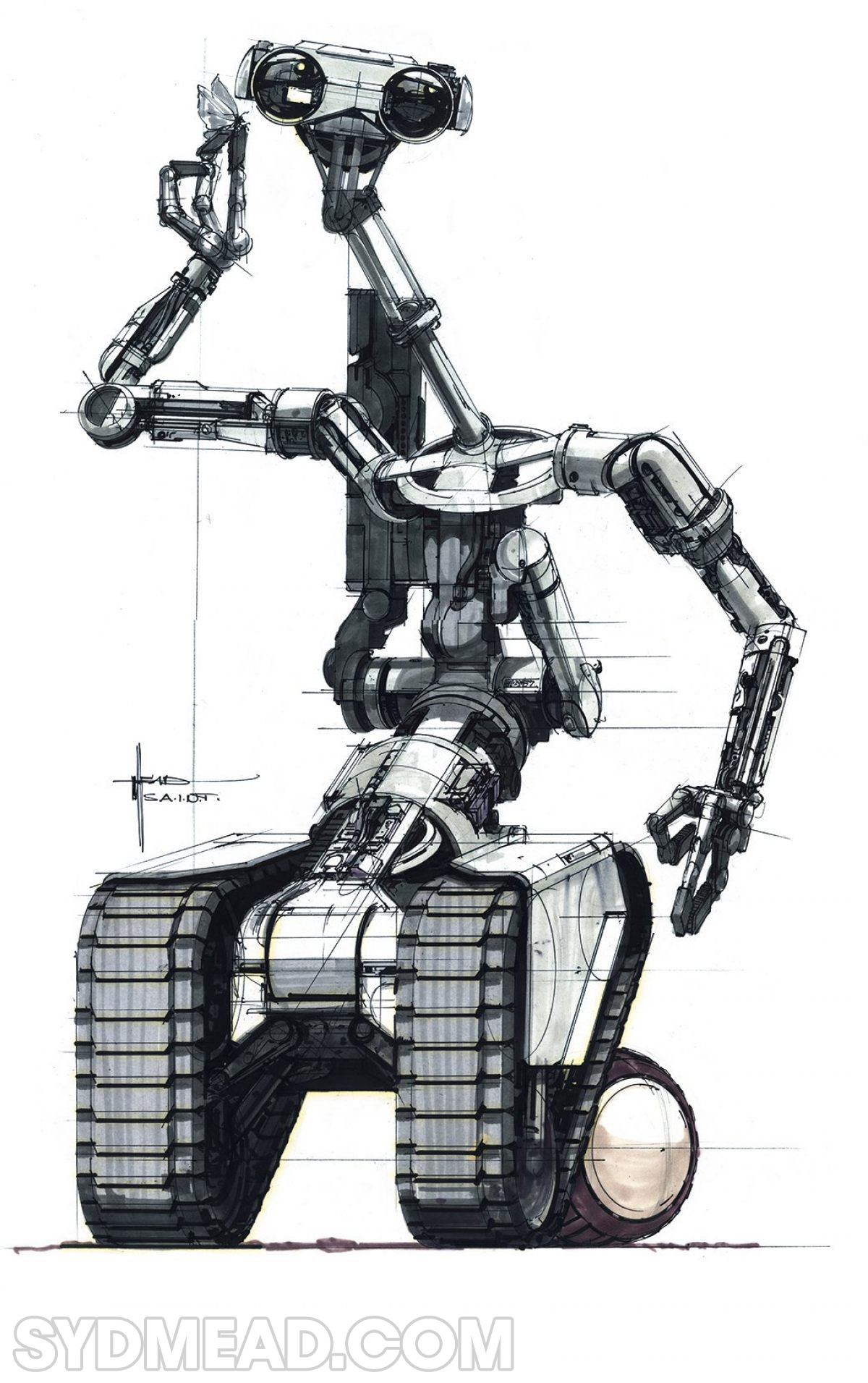 Syd Mead Short Circuit Robot  Official Syd Mead Website 2024